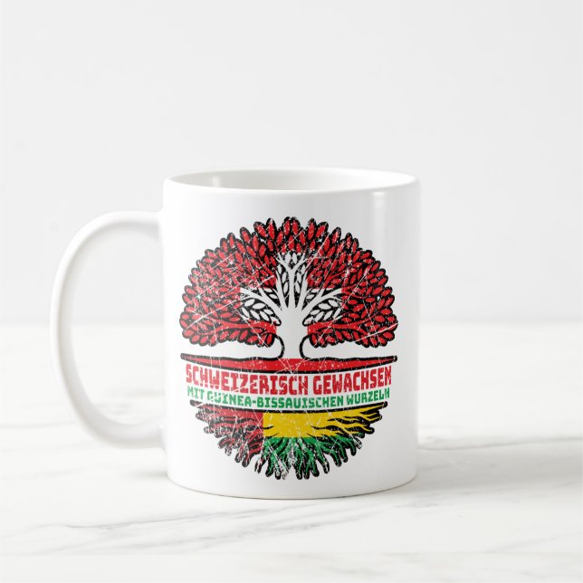 Guinea-Bissau Guinea-bissauisch Schweizer Schweiz Coffee Mug (Left)