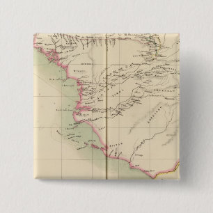 Guinea Bissau Guinea Sierra Leone, Africa 2 Inch Square Button