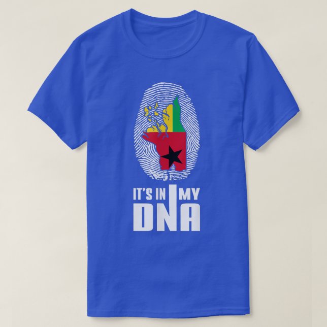 Guinea Bissau It's In My DNA Guinea Flag Map DNA F T-Shirt (Design Front)