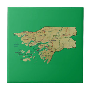 Guinea-Bissau Map Tile