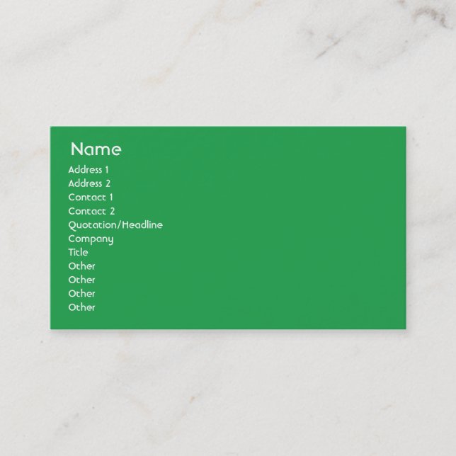 Guinea - Business Business Card (Front)