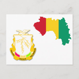 Guinea Coat of arms GN Postcard