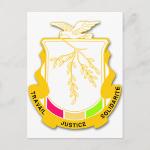 Guinea Coat of arms GN Postcard