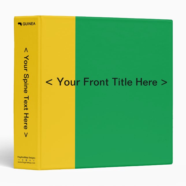 Guinea-Conakry Flag Binder (Front/Spine)