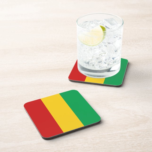Guinea-Conakry Flag Coaster (Right Side)