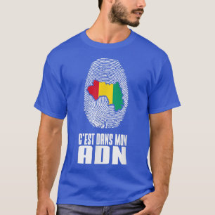 Guinea Conakry It's In My DNA Love Guinea Flag map T-Shirt