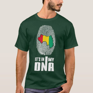 Guinea Conakry It's In My DNA Love Guinea Flag map T-Shirt