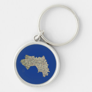 Guinea-Conakry Map Keychain
