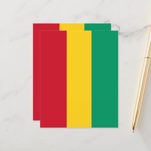 Guinea flag (Front/Back In Situ)
