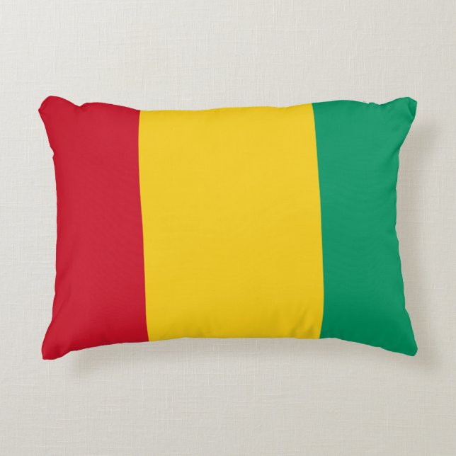 Guinea Flag Accent Pillow (Front)