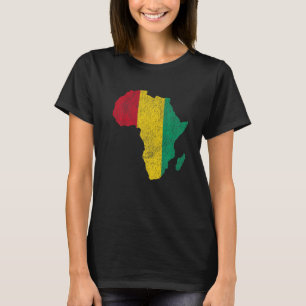 Guinea Flag Africa Continent Silhouette Gift for G T-Shirt