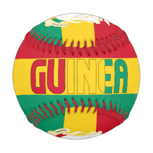 Guinea Flag and Coat of Arms Patriotic Baseball