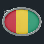 Guinea Flag Belt Buckle<br><div class="desc">Patriotic flag of Guinea.</div>