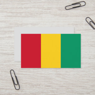 Guinea flag business card