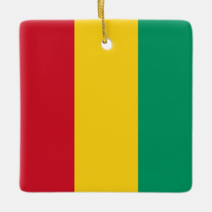 Guinea Flag Ceramic Ornament