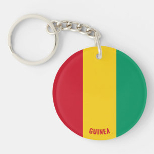 Guinea Flag Charming Patriotic Keychain