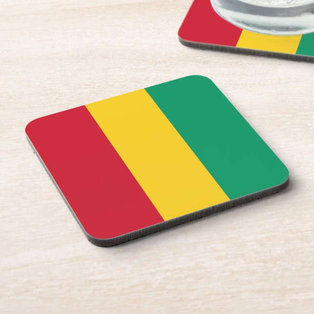 Guinea flag coaster (Left Side)