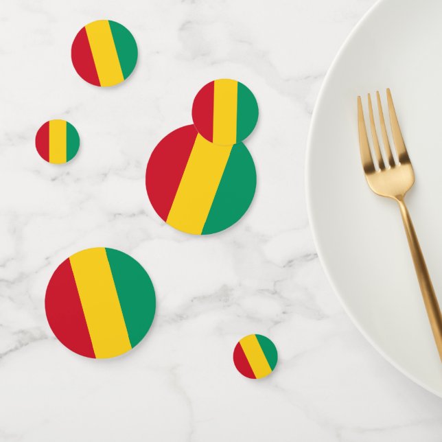 Guinea flag confetti (Group)