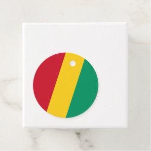 Guinea flag favour tags