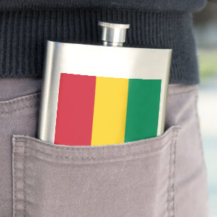 Guinea flag hip flask