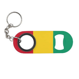 Guinea Flag Keychain Bottle Opener