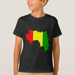 Guinea flag map T-Shirt