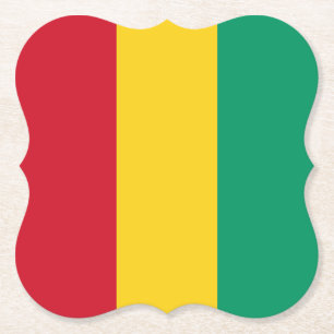 Guinea Flag Paper Coaster