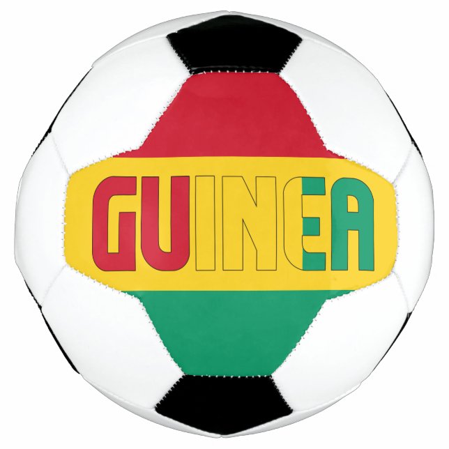 Guinea Flag Patriotic Soccer Ball (Front)