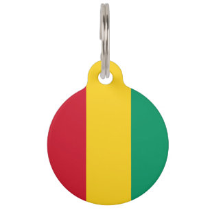 Guinea flag pet tag