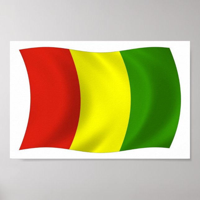 Guinea Flag Poster Print (Front)
