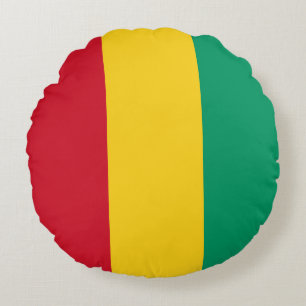 Guinea Flag Round Pillow