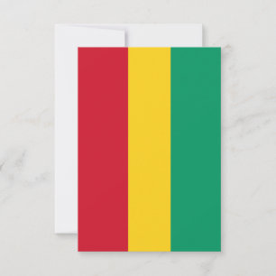 Guinea flag thank you card
