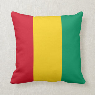 Guinea Flag Throw Pillow