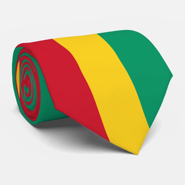 Guinea Flag Tie (Rolled)