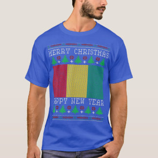 Guinea Flag Ugly Christmas  T-Shirt