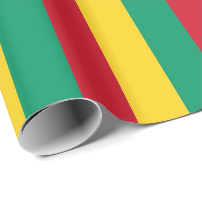 Guinea Flag Wrapping Paper (Roll Corner)