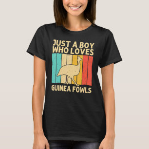 Guinea Fowl For Boys Kids Bird Chicken Farm T-Shirt