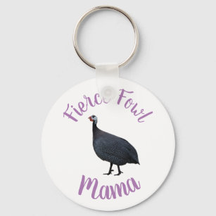 Guinea Fowl Mama Keychain   #FierceFowl Mama