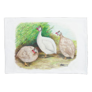 Guinea Fowl Outside Pillowcase