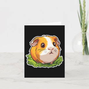 Guinea G Cute Animals Guinea G Comfort Colors Adul Card