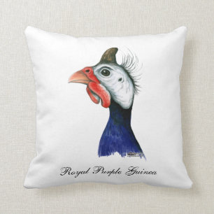 Guinea Head Throw Pillow