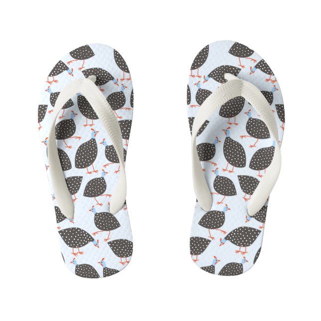 Guinea Hen Kid's Flip Flops (Footbed)