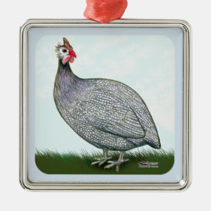 Guinea Lavender On Watch Metal Ornament