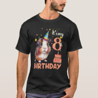 Guinea Pig 8 Year old Cavy 8th Birthday Toddler Bo
