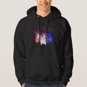 Guinea Pig American Flag 4th Of July Firework Patr Hoodie