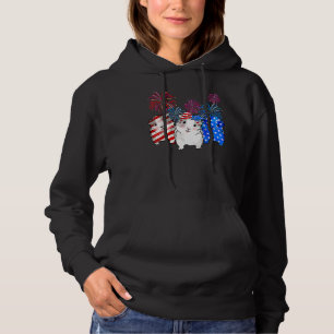 Guinea Pig American Flag 4th Of July Firework Patr Hoodie