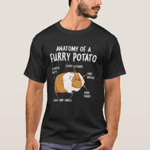 Guinea Pig Anatomy Of Furry Potato Funny Cavy Men  T-Shirt