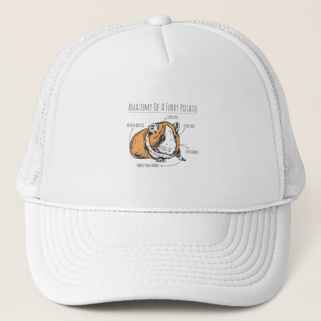 Guinea pig anatomy trucker hat (Front)