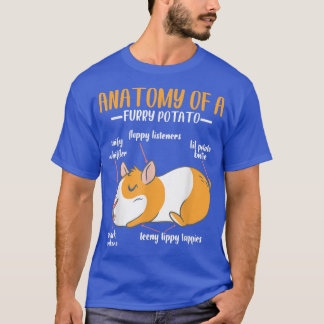 Guinea Pig Animals Lover Anatomy Of A Furry Potato T-Shirt
