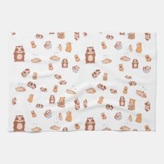 guinea pig army cute pattern kitchen towel